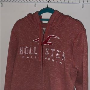Red hollister hoodie